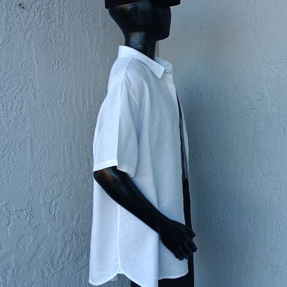 Lucky Brand Men's Pure Linen Short Sleeve Luxury Shirt - Picture 11 of 17